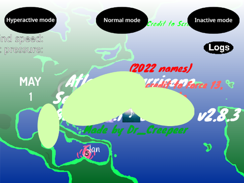 Atlantic Hurricane Season Simulator But Water.