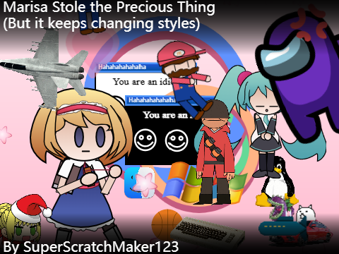 Marisa Stole the Precious Thing but it keeps changing styles