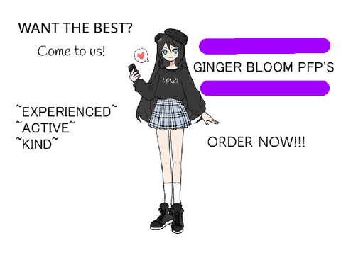 BANNER FOR GINGERBLOOM PFP SHOP!!!!!!!!