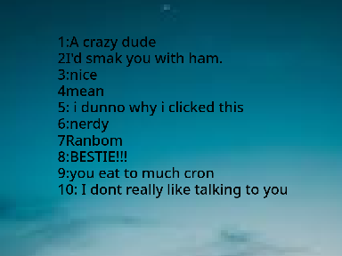 Rate me bois and gorls and non binary blobs