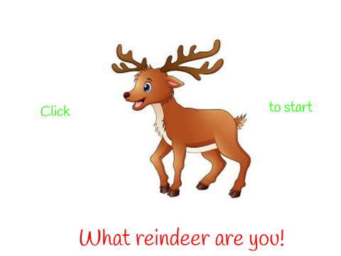 reindeer quiz What reindeer are you?  || #games #all