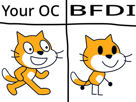 I’ll turn your OC into your OC but with BFDI limbs and face