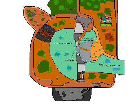 Map of the main Scratch War battlefield