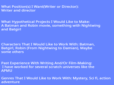 VDCFU Writer and Directors WANTED remix