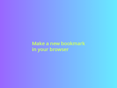Bookmark URL script