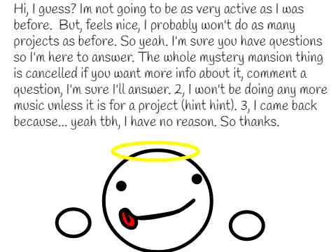 I'm alive, and back?