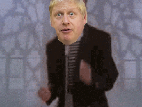 Boris Johnson sings