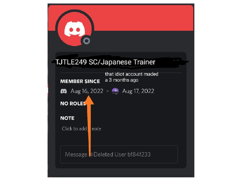 Proof of TJTLE249 SC/Japanese Trainer in His Cord Account