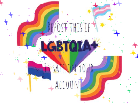 ✧Repost this if LGBTQIA+ is safe on your account remix✧