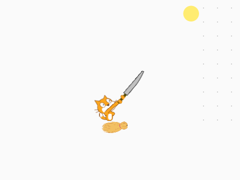 Getting Over It but you have a sword and no pot 