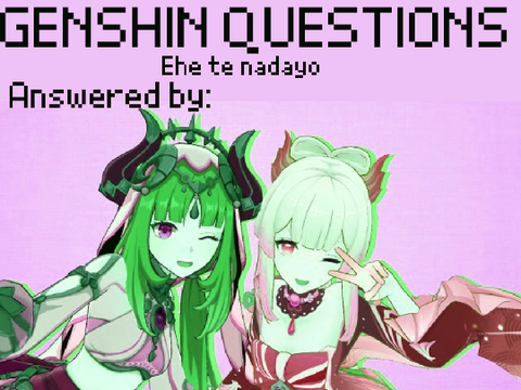 So I decided to answer Glory’s Genshin questions 