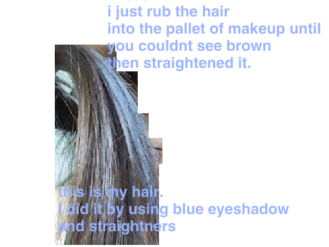 eyeshadow hair