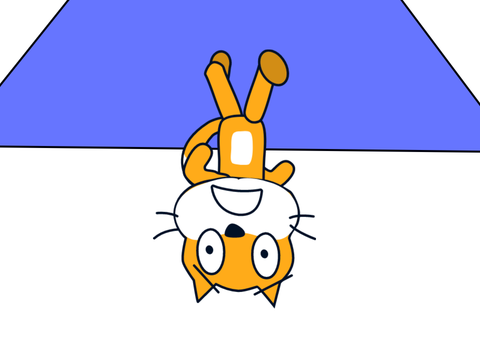 he be running upside-down