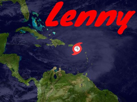 Animation of Hurricane Lenny (1999)