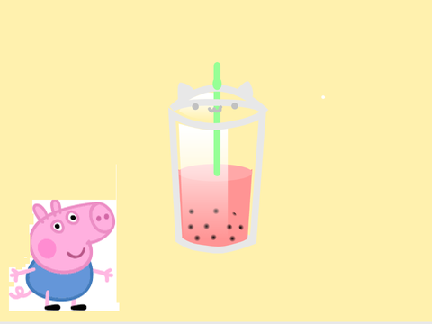 boba tea art for  XStrawberryBobaTeaX