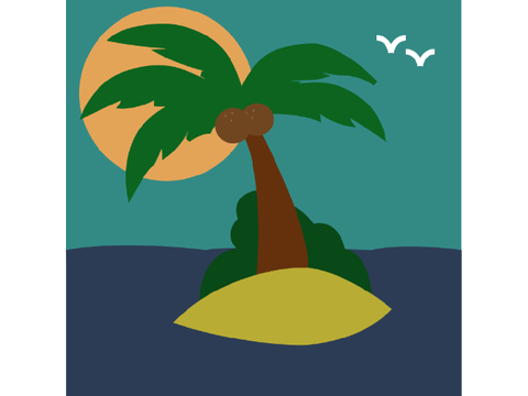Beach vector art