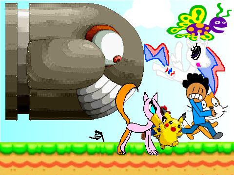 Add yourself running from King Bill! 