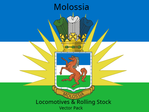Molossia Locomotives & Rolling Stock Vector Pack
