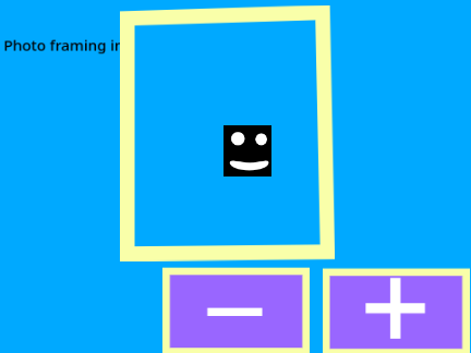 Photo framing simulator
