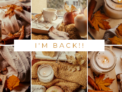 I'm Back!!!