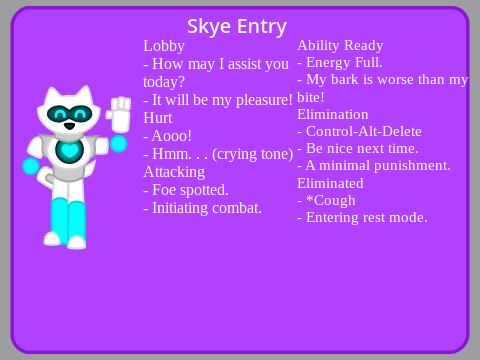 Skye Voice Audition!