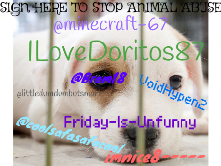 SIGN HERE TO STOP ANIMAL ABUSE remix remix remix remix remix remix remix remix