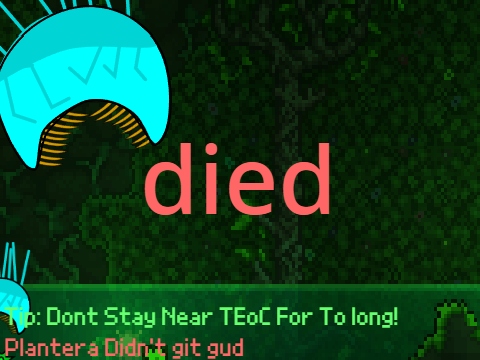 Plantera Vs True Eye of Cuthulu (Prone to change!)