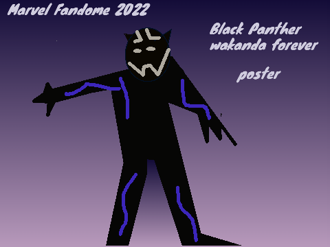 Black Panther poster parallax