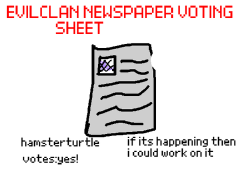 EVILCLAN NEWSPAPER VOTING SHEET remix