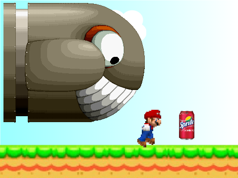 Add yourself running from King Bill with a Sprite.