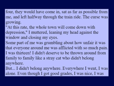 cursed - writing competition entry