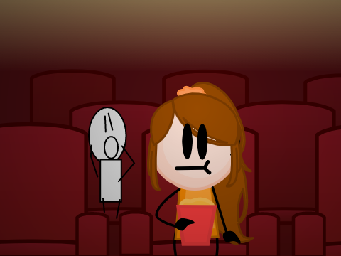 Add yourself watching a movie || #animations #all remix