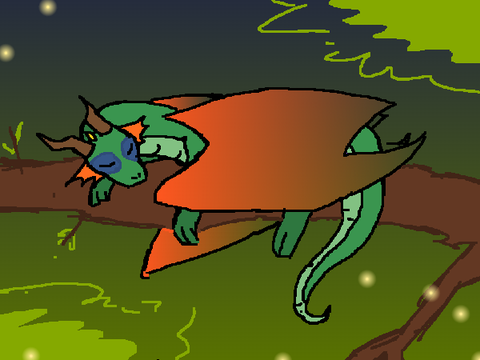 messy rainwing art