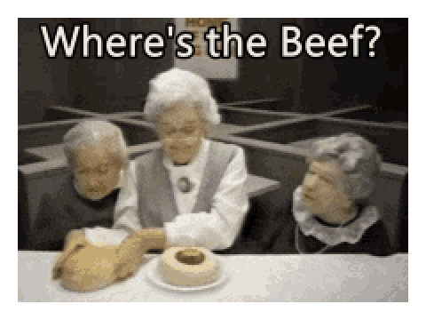 where's the beef???