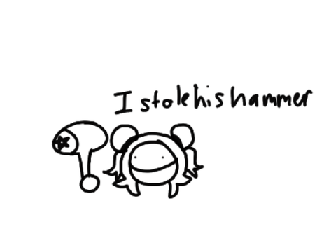 I stole king dedede’s hammer