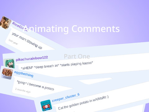 Animating Comments 
