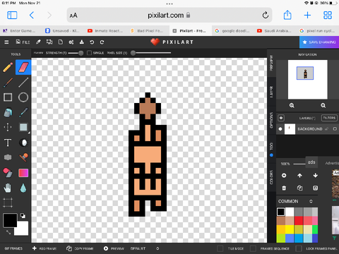 Bad Pixel Female Walking Bird-Eye View Lion Cycle