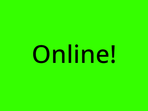 hmm... I could make one of those online/offline thingys