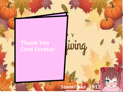 Thank You Card Creator