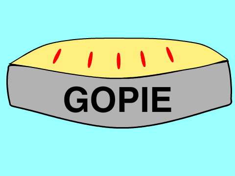Gopie's new logo