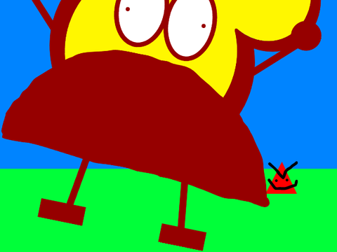 Jacob step on Triangle Monster