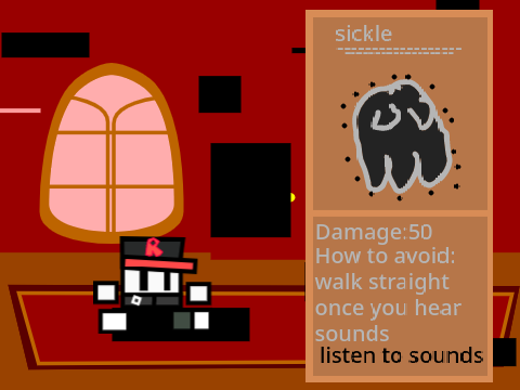 Make your own entity. sickle