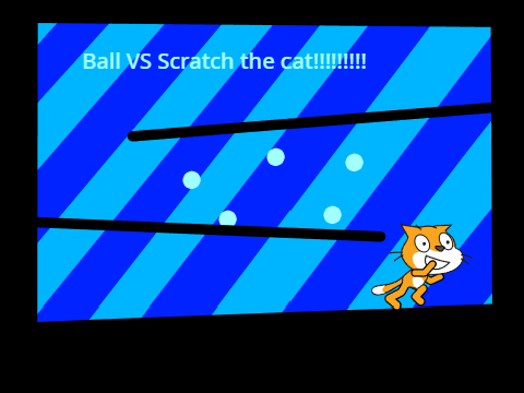 Ball VS Scratch the cat!!!!!!!!!