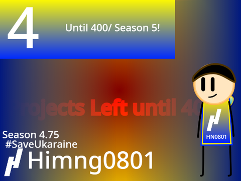 4 Projects Left until 400