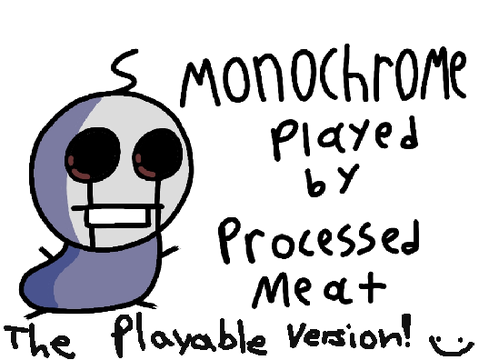 Vs Processed Meat - Monochrome Playable (Friday Night Funkin')
