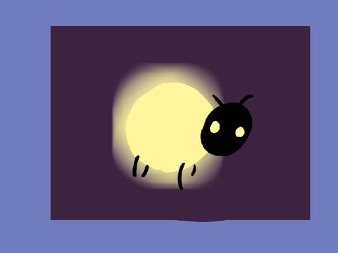 Glow bug art