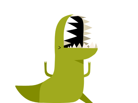 Laughing taco dino