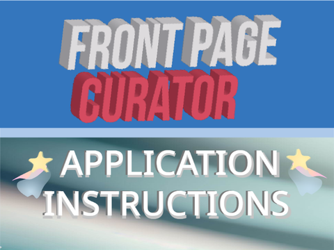 Front Page Curator Application Instructions - Streamlined Version