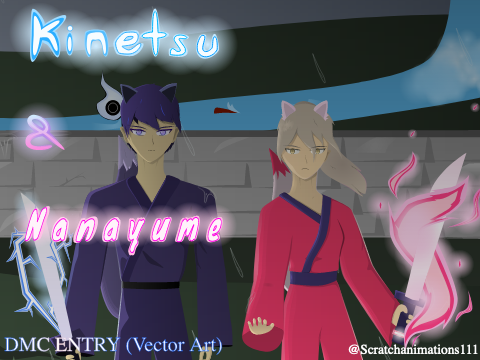 - Vector Art - 6k DMC Entry ~ Kinetsu & Nanayume ~