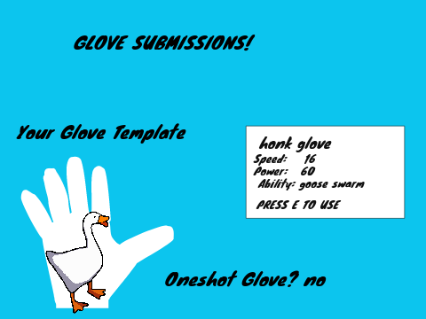 Make your own glove!!! goose glove